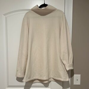 Cream Turtleneck Women's Sweater